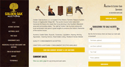 Desktop Screenshot of goldenoakauctions.com