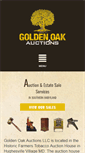 Mobile Screenshot of goldenoakauctions.com